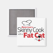 Kochen mit Fat Cat - Magnet (Vorderseite/Rückseite)