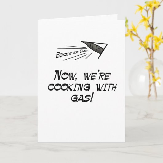 Kochen mit Gas Karte (Gelbe Blume)