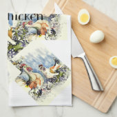 Kochen mit Huhn Geschirrtuch (Viertel Falte)