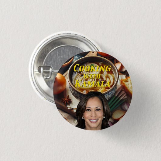 Kochen mit Kamala Button (Vorne & Hinten)