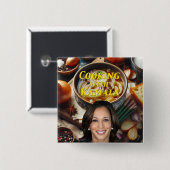 Kochen mit Kamala Button (Vorne & Hinten)