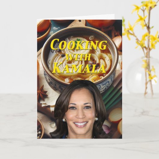 Kochen mit Kamala Karte (Gelbe Blume)