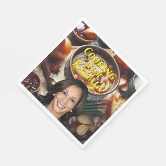 Kochen mit Kamala Serviette (Ecke)