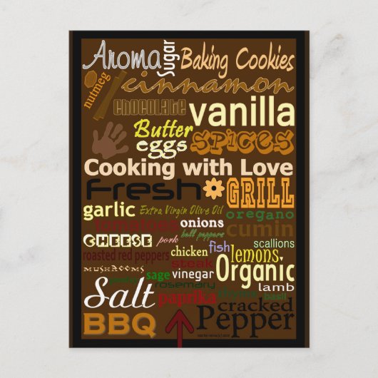 Kochen mit Liebe | Blue Beach Song™ Postkarte (Vorderseite)