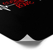 Kochen mit Liebe Funny Cooking Koch Geschenk Poster (Ecke)