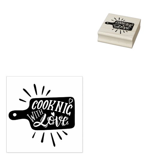 Kochen mit Liebe Gummistempel (Stempel)