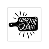 Kochen mit Liebe Gummistempel (Prägung)