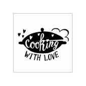 Kochen mit Liebe Gummistempel (Prägung)