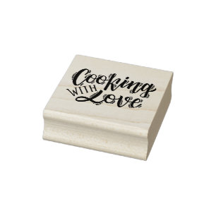Kochen mit Liebe Gummistempel