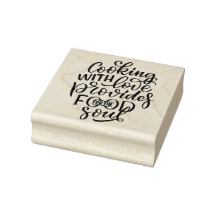 Kochen mit Liebe Gummistempel