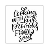 Kochen mit Liebe Gummistempel (Prägung)