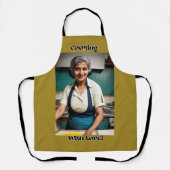 Kochen mit Liebe Olivenöl Erwachsene Schürze (Vorderseite)