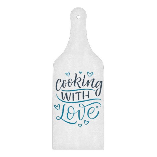 Kochen mit Liebe Schneidebrett (Vorderseite)