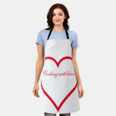 Kochen mit Liebe Schürze (Getragen)