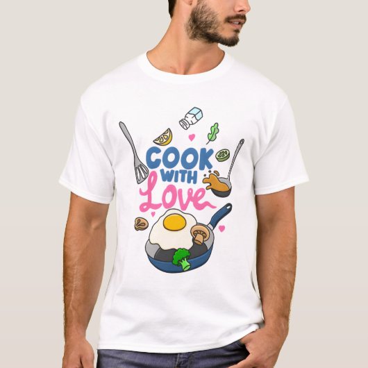 Kochen mit Liebe T-Shirt (Vorderseite)