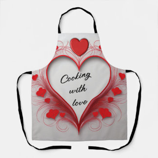 Kochen mit Liebe-Überdruck-Schürze Schürze