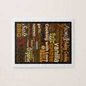 Kochen mit Liebe Word-Art-Puzzle Puzzle (Horizontal)