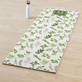 Kochen Mit Monogramm Gartenkräuter Yogamatte