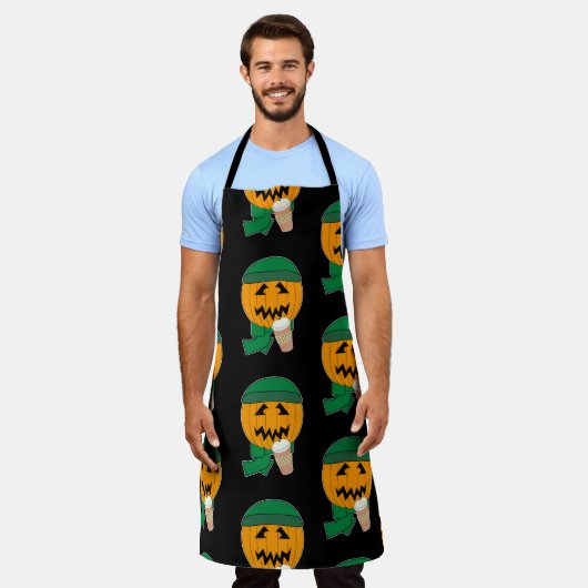 Kochen mit Pumpkin Hipster Jack Halloween Schürze (Getragen)