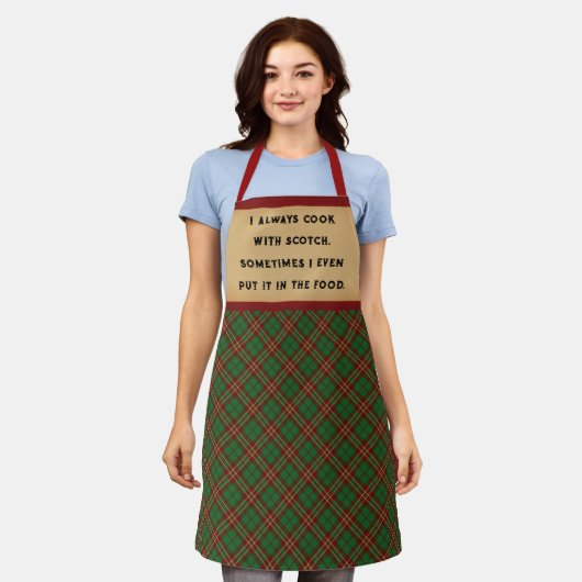 Kochen mit Schottland Schürze (Getragen)