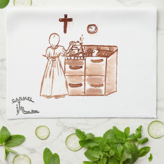 Kochen mit Schwester-Tuch Geschirrtuch (Gefaltet)