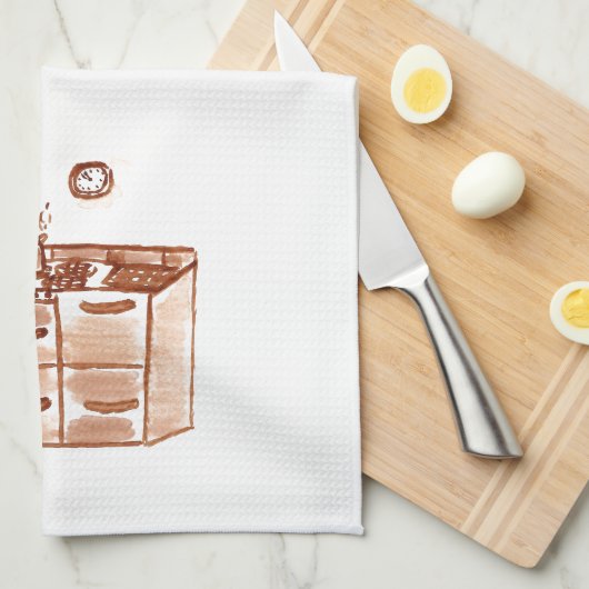 Kochen mit Schwester-Tuch Geschirrtuch (Viertel Falte)