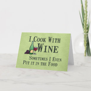 Kochen mit Wein Karte