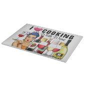 Kochen mit WEIN Schneidebrett (Ecke)