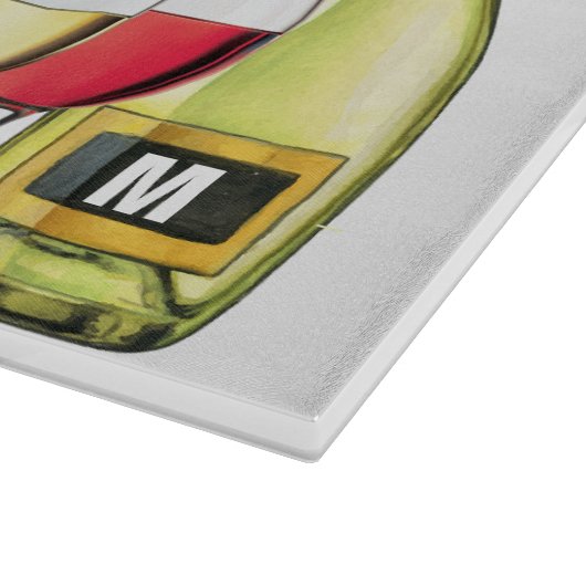 Kochen mit WEIN Schneidebrett (Ecke)