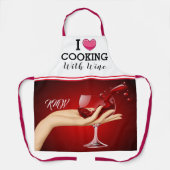 Kochen mit WEIN Schürze (Vorderseite)