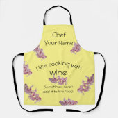 Kochen mit Wein Schürze (Vorderseite)
