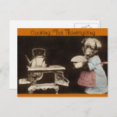 Kochen nach Erntedank Feiertagspostkarte (Vorne/Hinten)