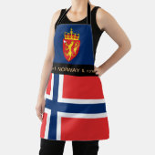 Kochen Norwegen und Norwegische Fahne Köche Küche Schürze (InSitu)