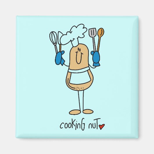 Kochen, Nuss und Geschenke Magnet (Vorne)