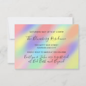 Kochen Party Koch Küche Steinbrüche Pastelle Einladung (Rückseite)