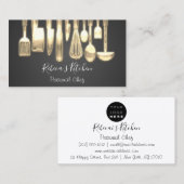 Kochen Persönlicher Koch Restaurant Visitenkarte (Vorne/Hinten)