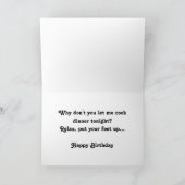 Kochen Pot & Strainer Karte (Innenseite)