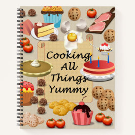 Kochen Sie alles Yummy Rezept Journal Notizblock