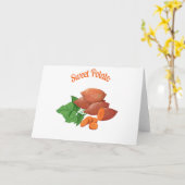 Kochen Sie einen Süßkartoffel-Tag - Karte (Gelbe Blume)