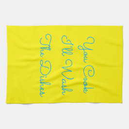 Kochen Sie, ich wasche die Geschirr Küchentuch