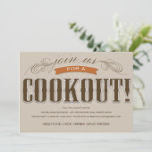 KOCHEN| SOMMER-PARTY EINLADUNG (Stehend Vorderseite)