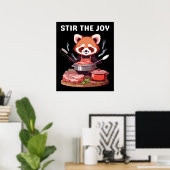 Kochen stir die Freude Poster (Heimbüro)