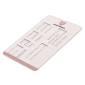 Kochen Umformungen niedliches Rosa  Magnet (Linke Seite)