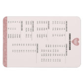 Kochen Umformungen niedliches Rosa Magnet (Horizontal)