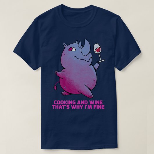 Kochen und Wein, das ist der Grund, warum ich gut T-Shirt (Design vorne)
