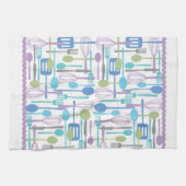 Kochen Utensitis Küchentuch in Coolen Farben (Horizontal)