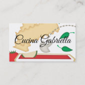 Kochen vegetarisches Gemüse lasagna Lebensmittel B Visitenkarte (Vorderseite)