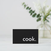  kochen. visitenkarte (Stehend Vorderseite)