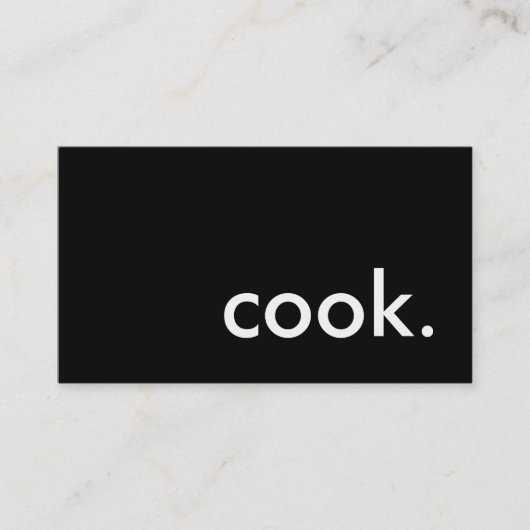  kochen. visitenkarte (Vorderseite)
