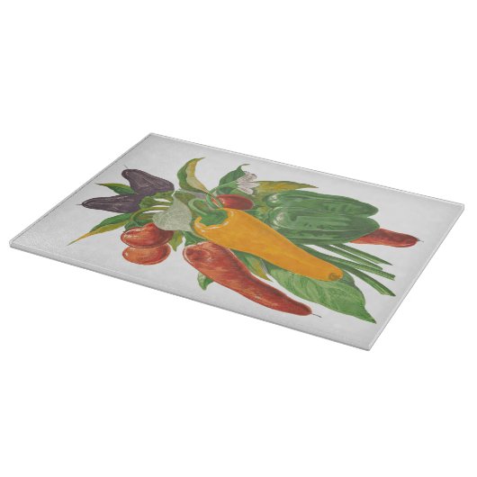 Kochen von frischem Gemüse Schneidebrett (Ecke)